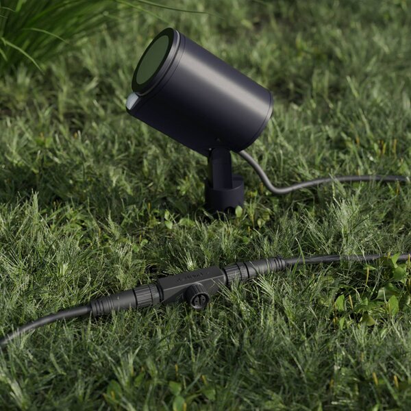 STEINEL Reflektor LED Garden C, kolor antracytowy, z wbijanym uchwytem, stopień możliwość ściemniania, czarny, aluminium, nowoczesny