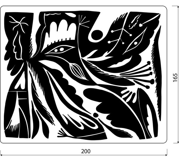 Żółty koc 165x200 cm Lino – noo.ma