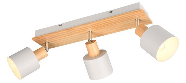 Biało-naturalna lampa punktowa ø 9 cm Shanti – Trio