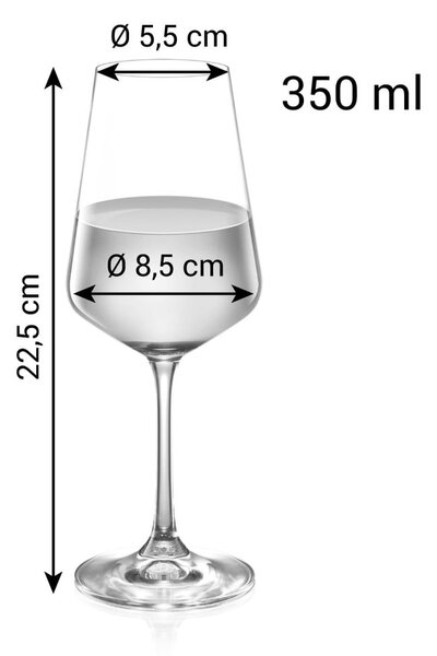Kieliszki do wina zestaw 6 szt. 350 ml Giorgio – Tescoma