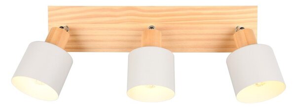 Biało-naturalna lampa punktowa ø 9 cm Shanti – Trio