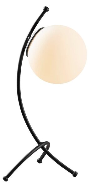 Czarno-biała lampa stołowa ze szklanym kloszem (wysokość 43 cm) Yay – Opviq lights