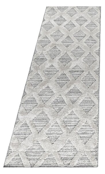 Jasnoszary chodnik 80x250 cm Pisa – Ayyildiz Carpets