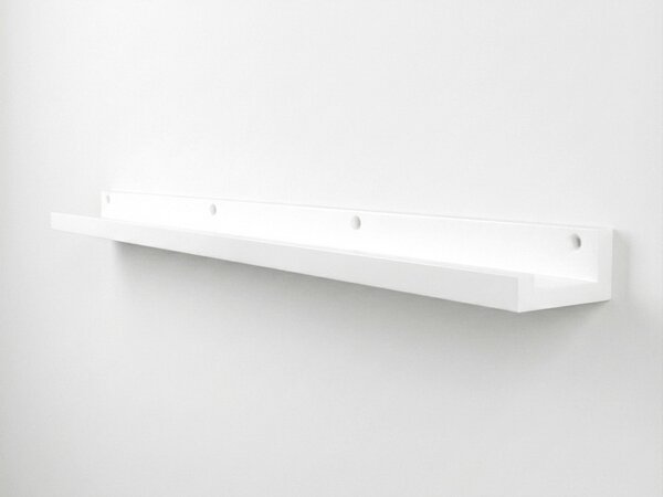 Półka ścienna na obrazy FOTOPLANK 120 cm, biała