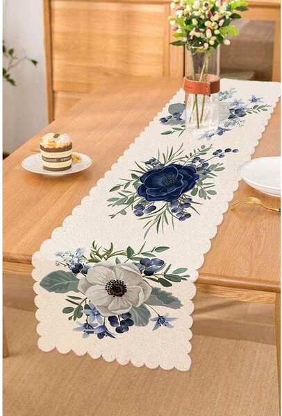 Bieżnik 40x130 cm Blue Rose – Minimalist Cushion Covers