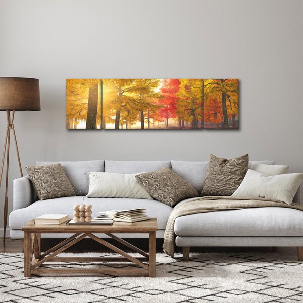 Obraz jesiennych drzew (170x50 cm)