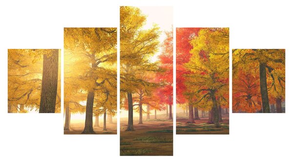 Obraz jesiennych drzew (125x70 cm)