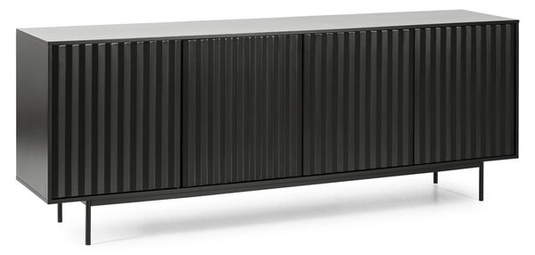 Czarna niska komoda 211x80 cm Sierra – Teulat