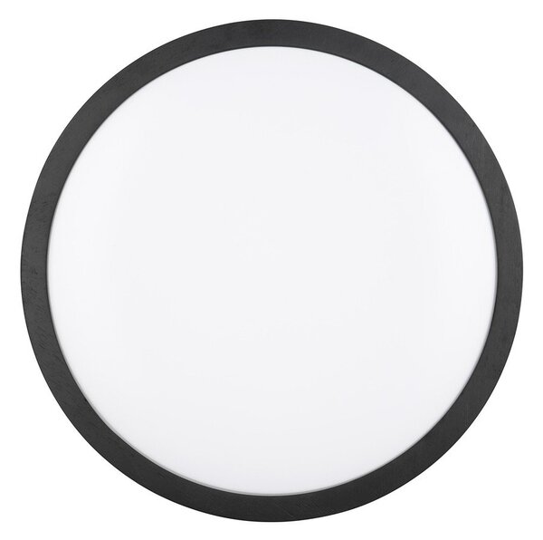 Czarna lampa sufitowa LED ø 40 cm Iseo – Trio