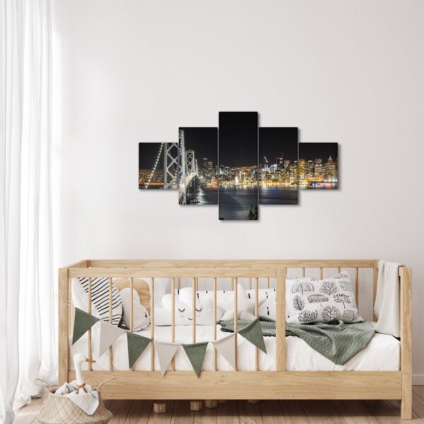 Obraz Brooklyn Bridges i Nowego Jorku (125x70 cm)