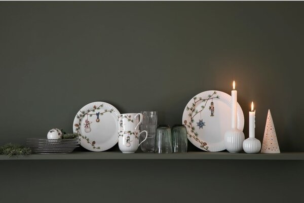 Biały porcelanowy świecznik Kähler Design Hammershoi, ⌀ 7,5 cm