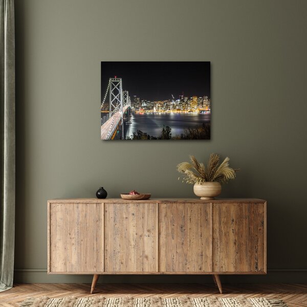 Obraz Brooklyn Bridges i Nowego Jorku (70x50 cm)
