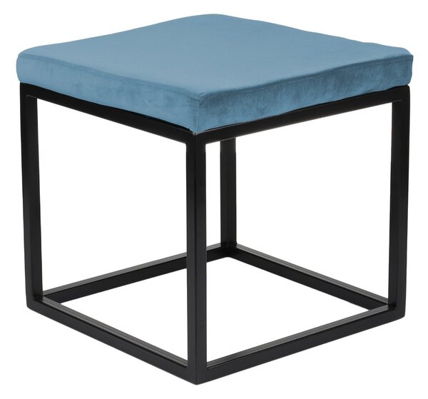 Ławka Pufa Linda Cube, do przedpokoju, metalowa, loftowa, tapicerowana, loftowa, loft, stylowa