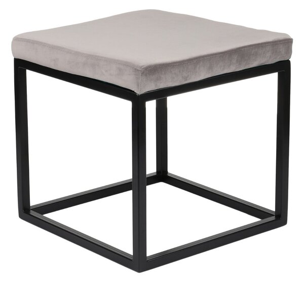 Ławka Pufa Linda Cube, do przedpokoju, metalowa, loftowa, tapicerowana, loftowa, loft, stylowa