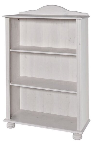 Biały regał z litego drewna sosnowego 77x116 cm Ella – Støraa