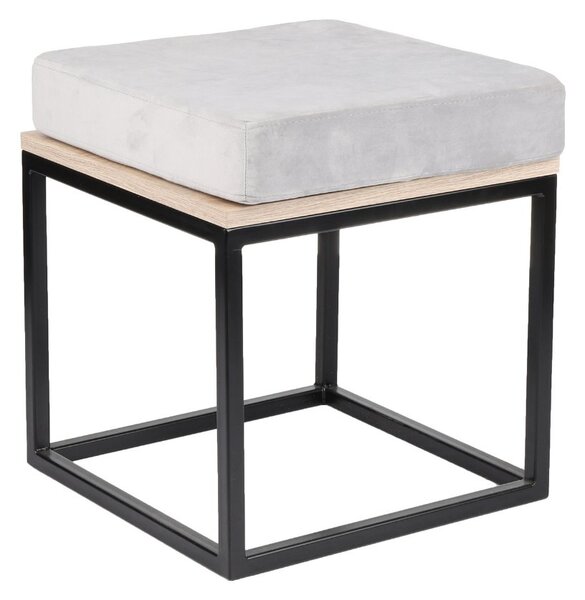 Stolik ławka Linda Cube, ławka do przedpokoju, pufa do salonu, pufa ze stolikiem, puf, loftowa, minimalistyczna