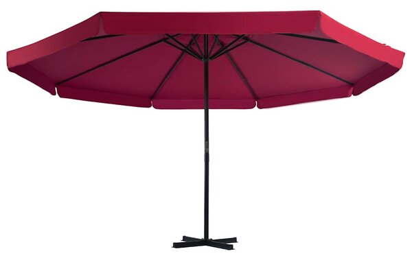 Parasol ogrodowy z przenośną podstawą, czerwony