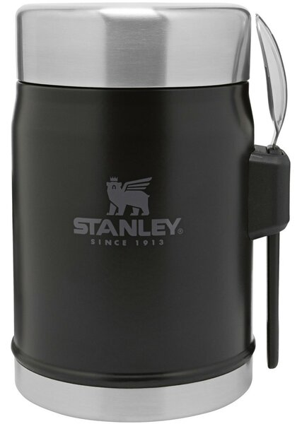STANLEY Termos obiadowy 400 ml z łyżką/widelcem, czarny matowy