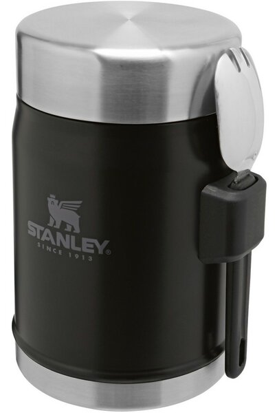 STANLEY Termos obiadowy 400 ml z łyżką/widelcem, czarny matowy