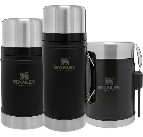 STANLEY Termos obiadowy 400 ml z łyżką/widelcem, czarny matowy