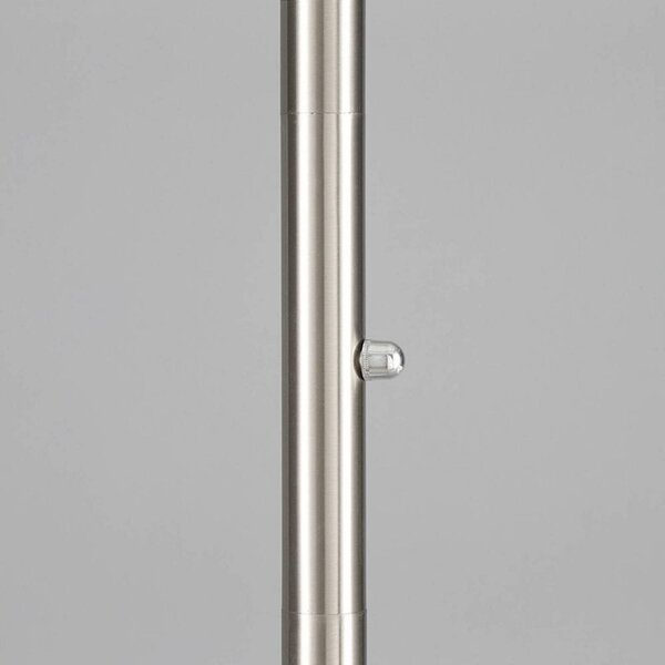 Lampa stojąca LED Ragna Lindby, możliwość ściemniania, aluminiowy / szary / cynkowy, salon / jadalnia, szkło, nowoczesny