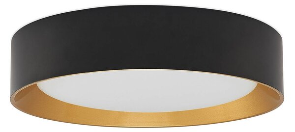 Lampa sufitowa LED Kambia Lindby, czarny, salon / jadalnia, aluminium, nowoczesny