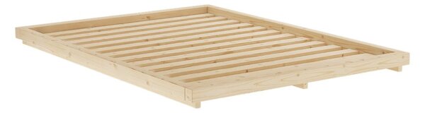 Łóżko dwuosobowe z drewna sosnowego ze stelażem 160x200 cm Dock – Karup Design