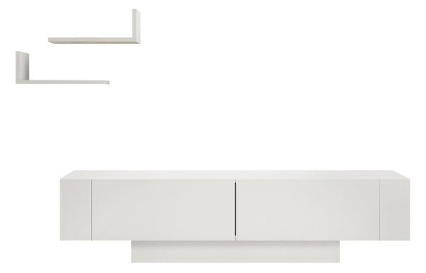 Biały zestaw pod TV 150x42 cm Matera – Zena Home
