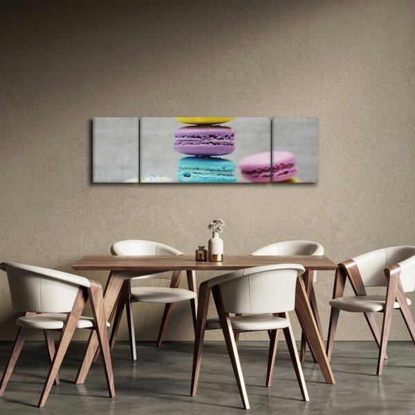 Obraz makaroników (170x50 cm)