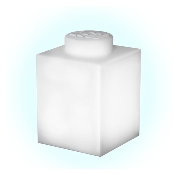 Biała silikonowa lampka nocna LEGO® Classic Brick