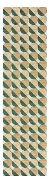 Żółto-zielony chodnik 60x230 cm Carlos Circle Geo – Flair Rugs