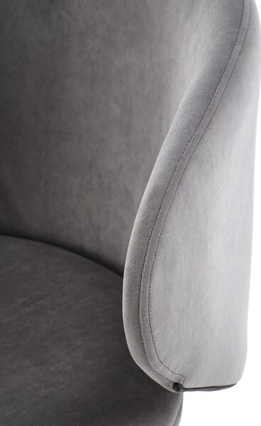 Szare okrągłe krzesło loft | Umeblowana.com
