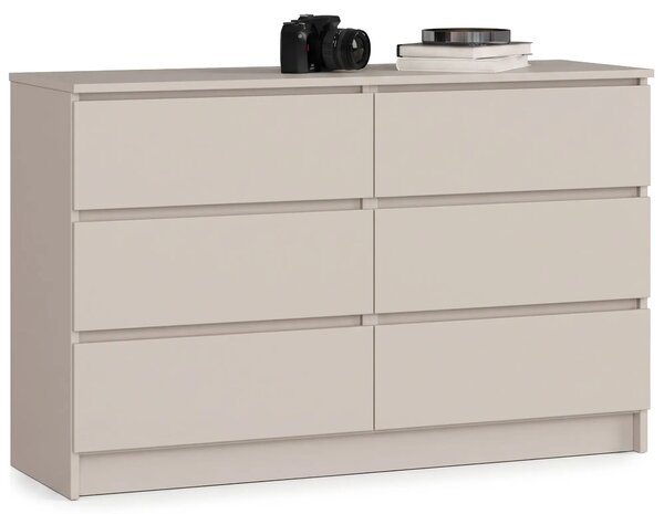 Kaszmirowa komoda z 6 szufladami L9-W39