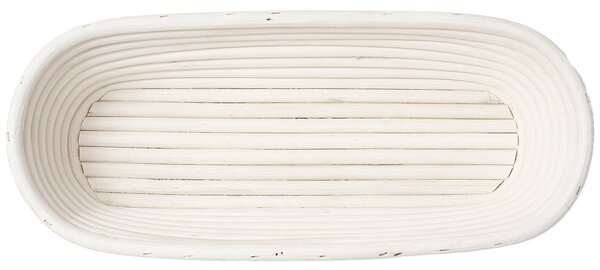 HOME ELEMENTS Owalny koszyk z wkładem z tkaniny, 35 x 14 cm x 7,5 cm, L