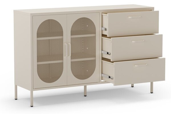 Kremowa komoda 140x90 cm Diora – Marckeric