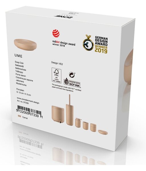 Beżowa porcelanowa mydelniczka Ume – Zone