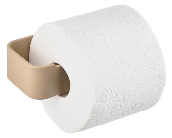 Beżowy ścienny metalowy uchwyt na papier toaletowy Ume – Zone