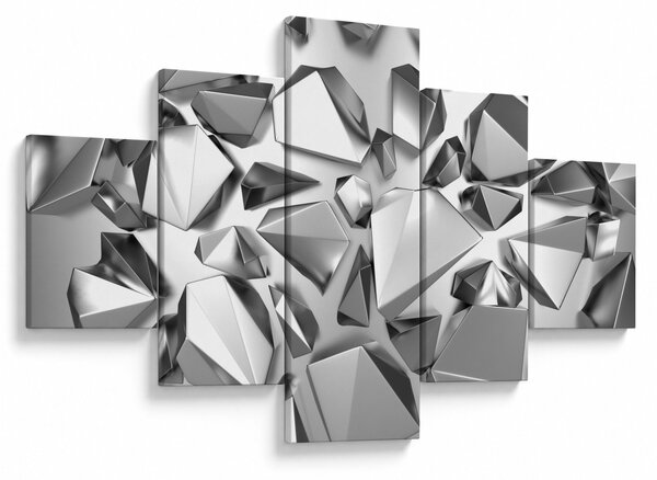 Obraz abstrakcji 3D (125x70 cm)