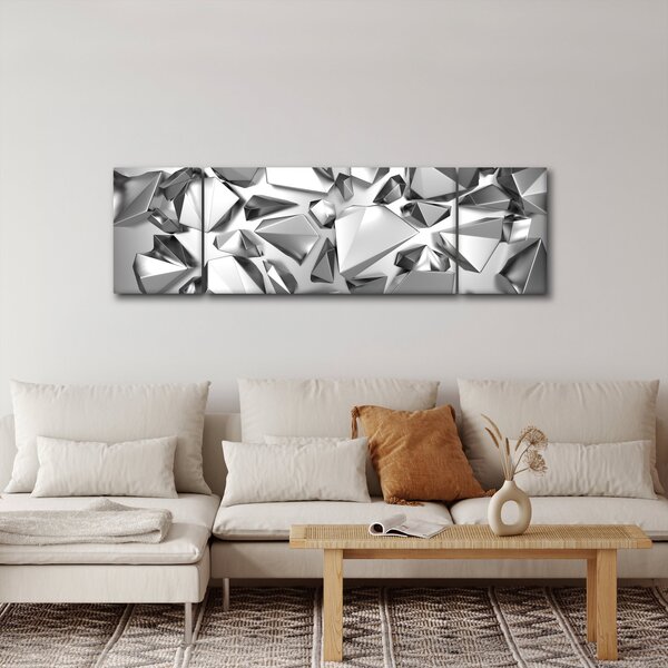 Obraz abstrakcji 3D (170x50 cm)