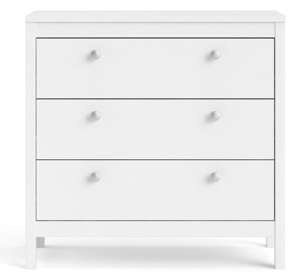 Biała niska komoda 82x80 cm Madrid – Tvilum