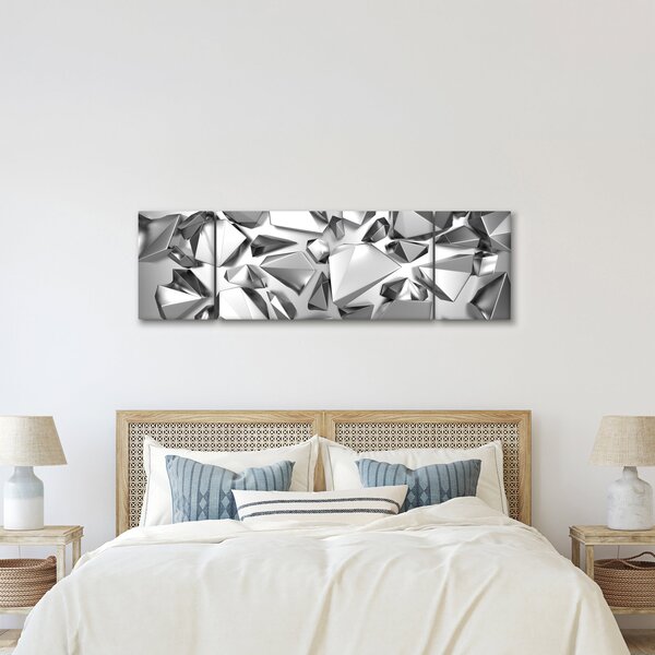 Obraz abstrakcji 3D (170x50 cm)