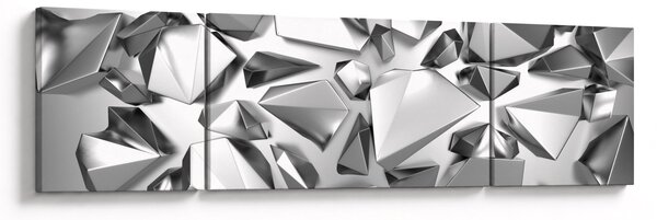 Obraz abstrakcji 3D (170x50 cm)