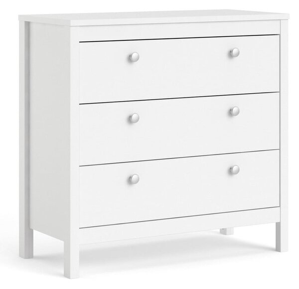 Biała niska komoda 82x80 cm Madrid – Tvilum