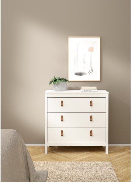 Biała niska komoda 82x80 cm Madrid – Tvilum