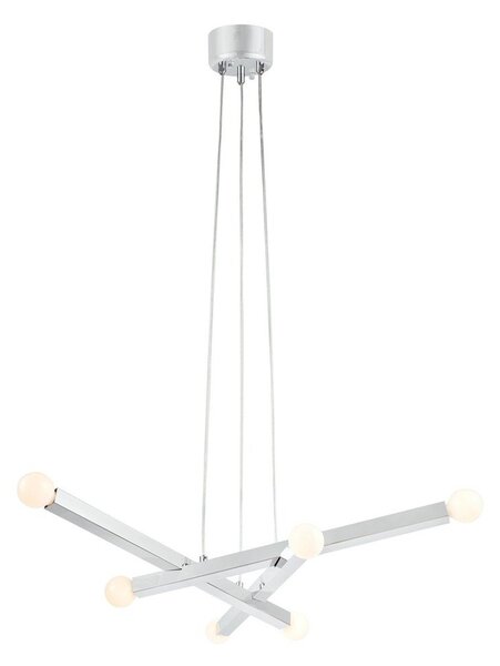 Metalowa lampa wisząca w kolorze srebra Stack – Markslöjd