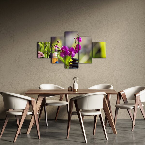 Obraz - spa and stones (125x70 cm)