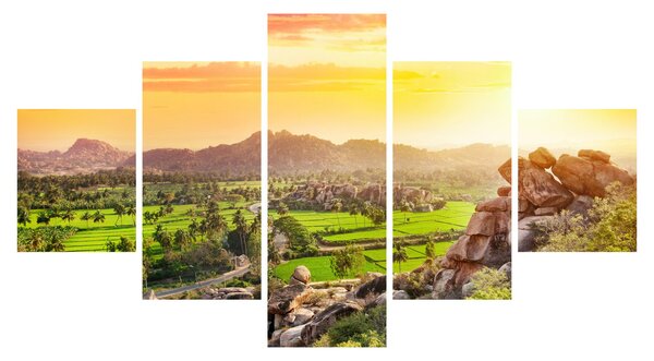 Obraz doliny Hampi w Indiach (125x70 cm)
