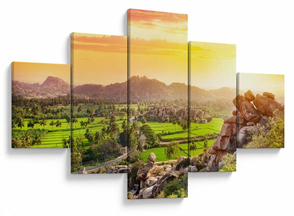 Obraz doliny Hampi w Indiach (125x70 cm)