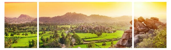 Obraz doliny Hampi w Indiach (170x50 cm)