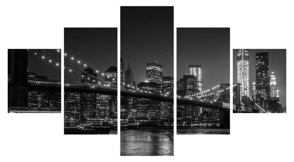 Obraz mostu Brooklyn Bridge w Nowym Jorku (125x70 cm)